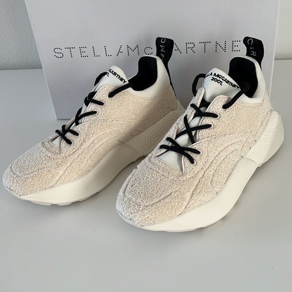 NWT NIB new Stella McCartney Eclypse sneaker trainer white ecru Size IT 40 US 10 - Picture 4 of 14